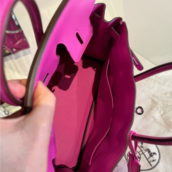 Birkin 25 in Magnolia Swift - Picture 3 of 8